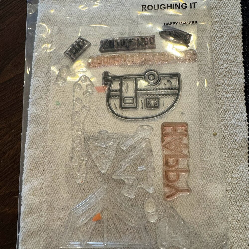 Roughing It Camping Clear Unmounted Stamp Set
